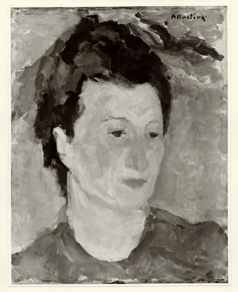 Martina, Piero , Testa di ragazza in verde