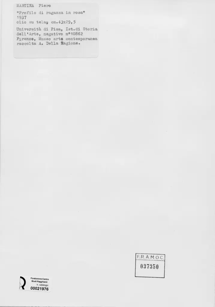 Universit&agrave; di Pisa. Dipartimento di Storia delle Arti , retro