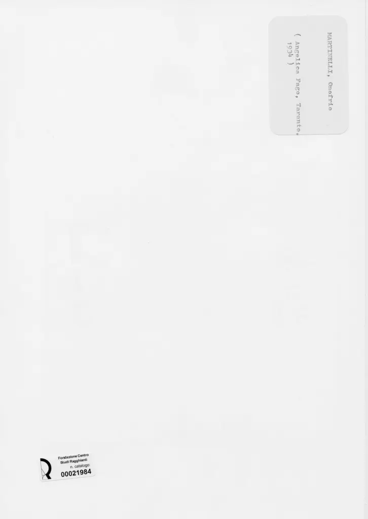 Anonimo, Anonimo , retro