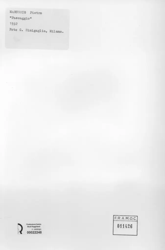 Sinigaglia, Gian , retro