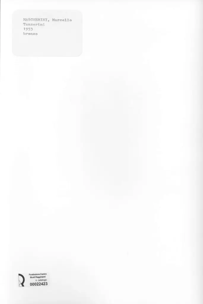 Anonimo , Mascherini, Marcello - sec. XX - Tanzerini , retro