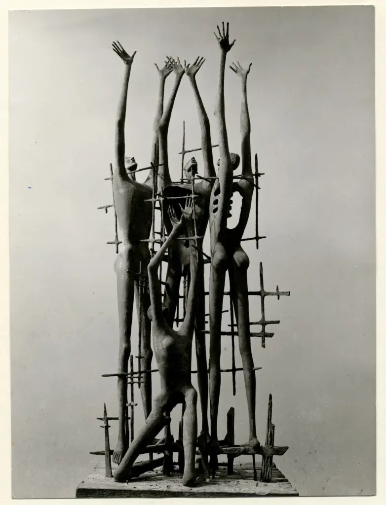 Foto Pozzar , Mascherini, Marcello - sec. XX - Auschwitx , fronte