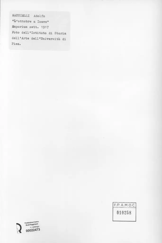 Universit&agrave; di Pisa. Dipartimento di Storia delle Arti , retro