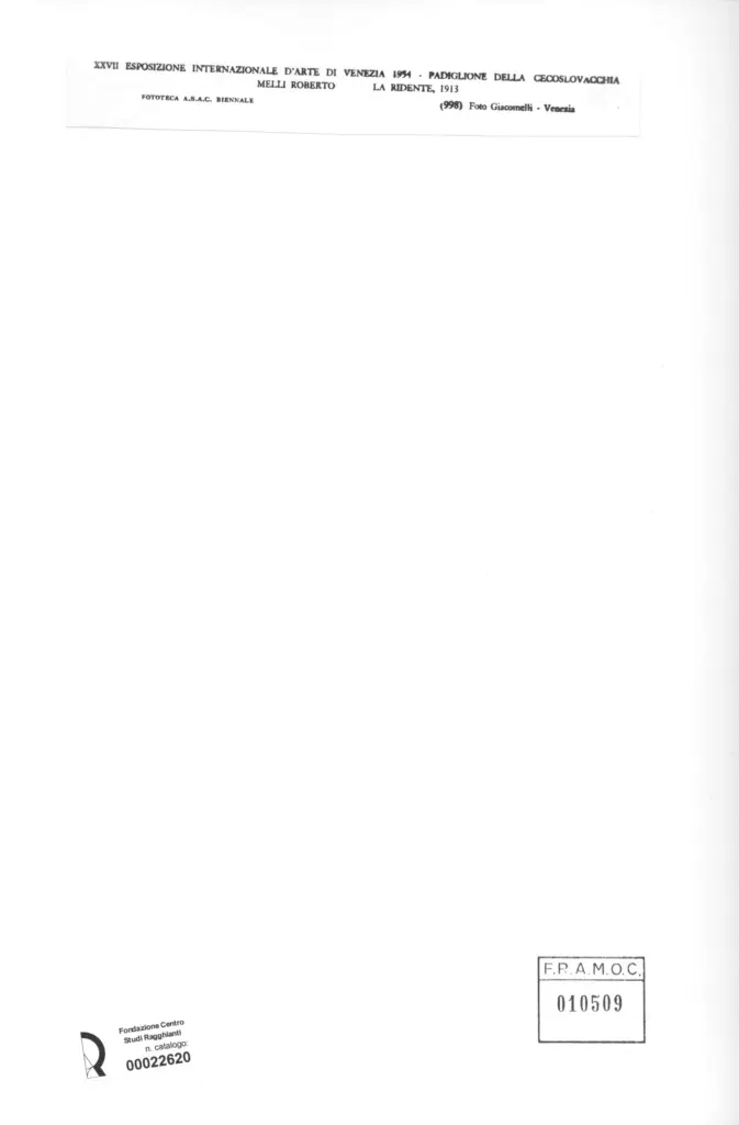 Giacomelli , Melli, Roberto - sec. XX - La ridente , retro