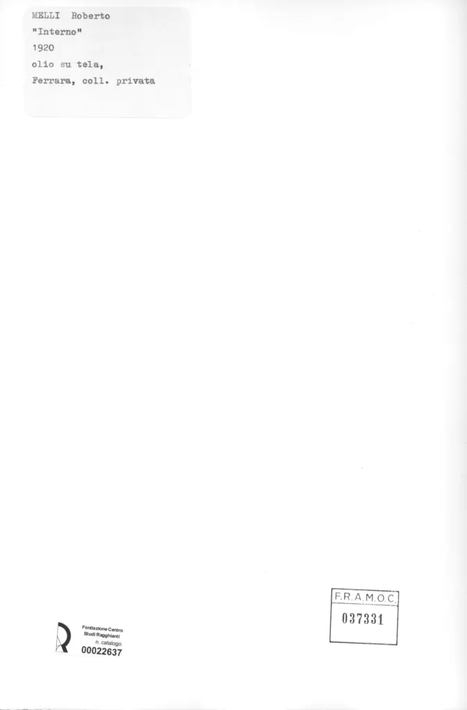 Anonimo , Melli, Roberto - sec. XX -