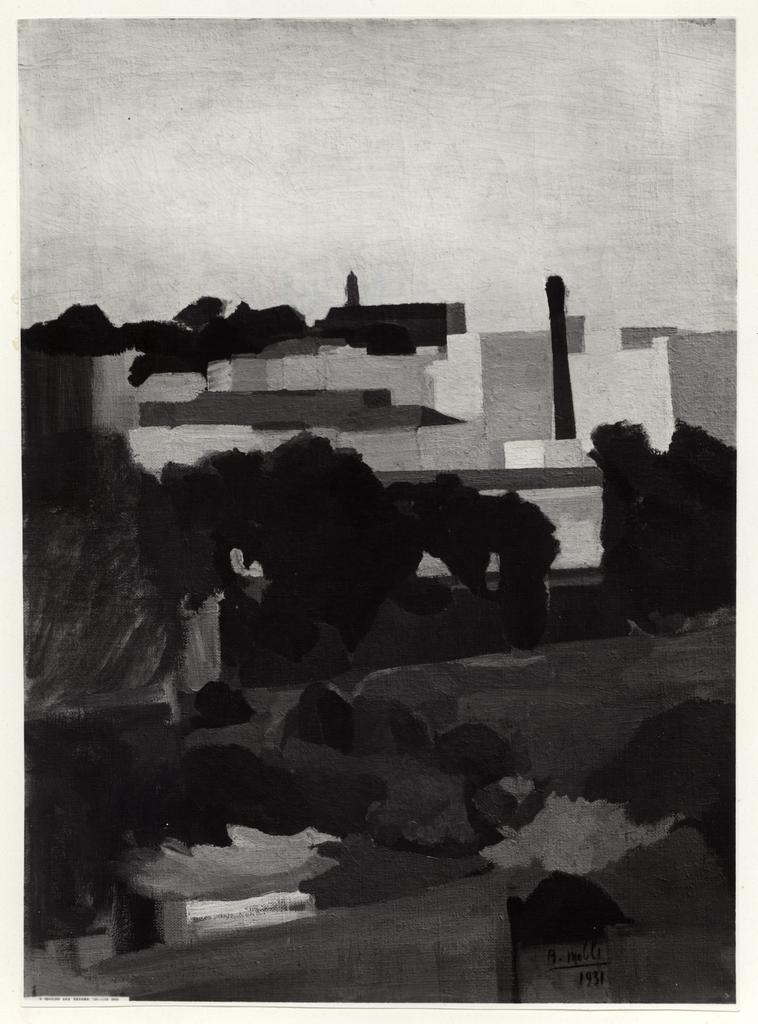 Giacomelli , Melli, Roberto - sec. XX - Sponda del Tevere , fronte