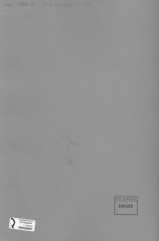 Anonimo, Anonimo , retro