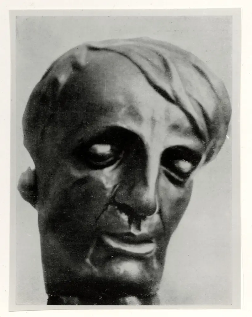 Anonimo , Melli, Roberto - sec. XX - Maschera dell'attore Garavaglia , fronte