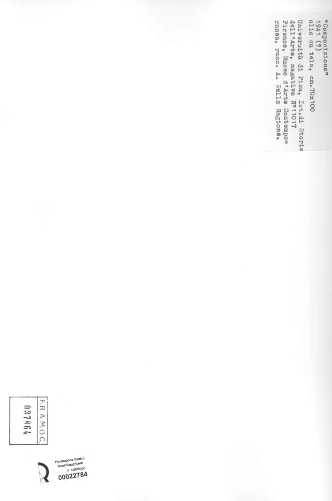 Universit&agrave; di Pisa. Dipartimento di Storia delle Arti , retro