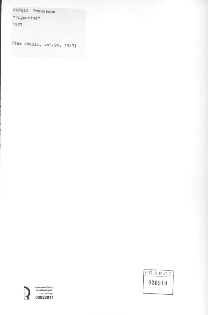 Anonimo, Anonimo , retro