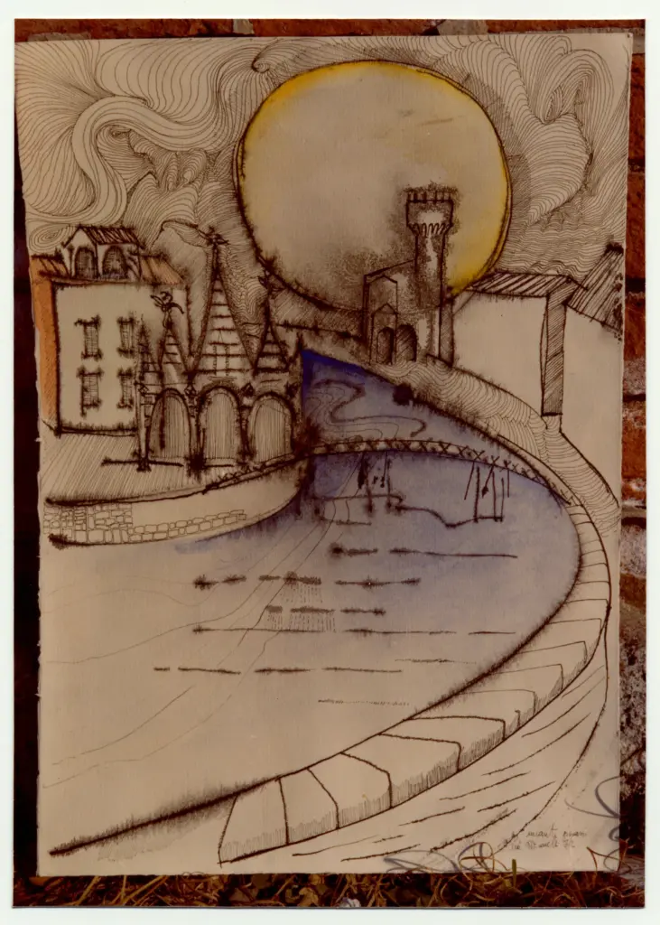 Micarelli, Lia , Tramonto sull'Arno