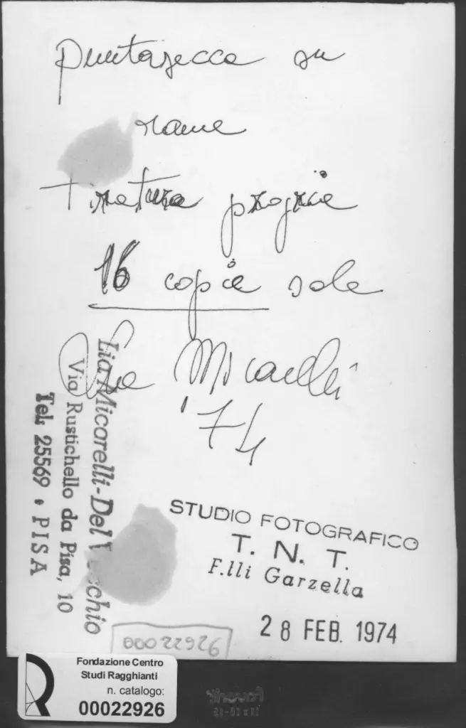 Garzella, Fratelli , retro