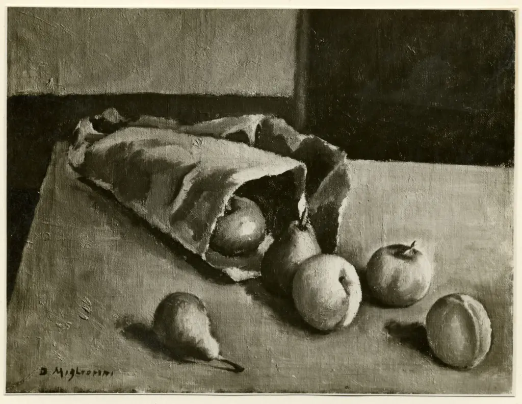 Anonimo , Migliorini, Dini - sec. XX - Sacchetto di mele , fronte