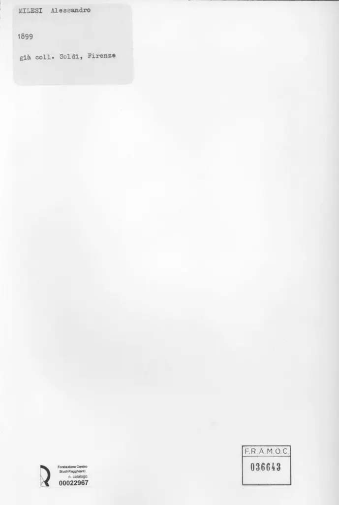 Anonimo , Milesi, Alessandro - sec. XIX - Al confine amico , retro