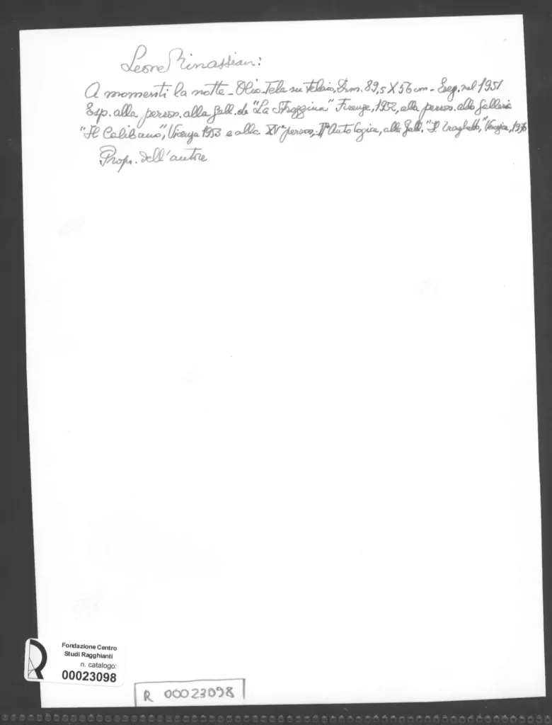 Anonimo, Anonimo , retro