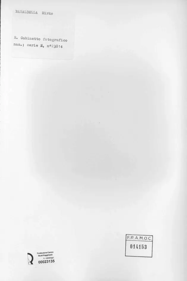 Istituto Centrale per il Catalogo e la Documentazione: Fototeca Nazionale , retro