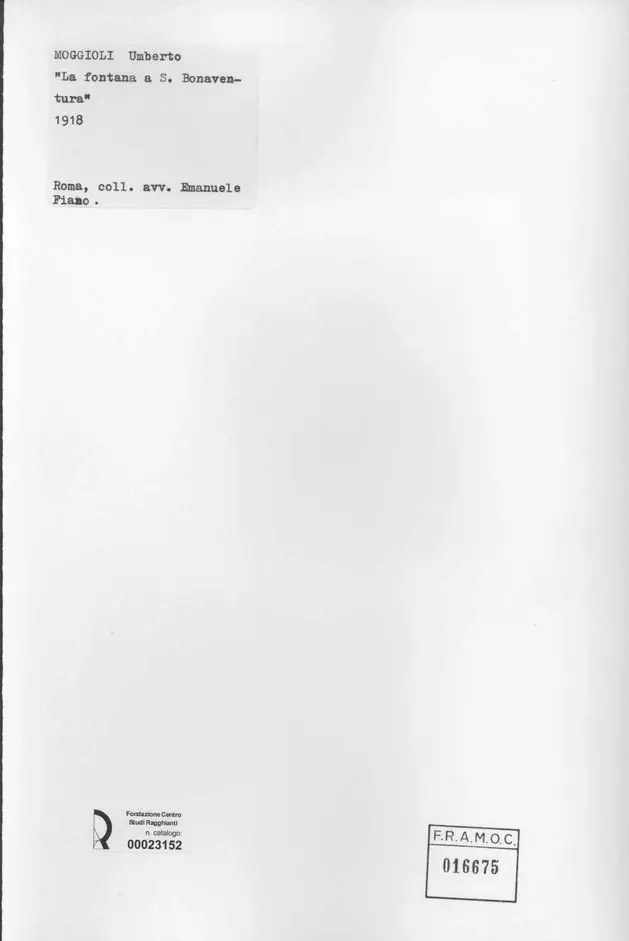 Anonimo, Anonimo , retro