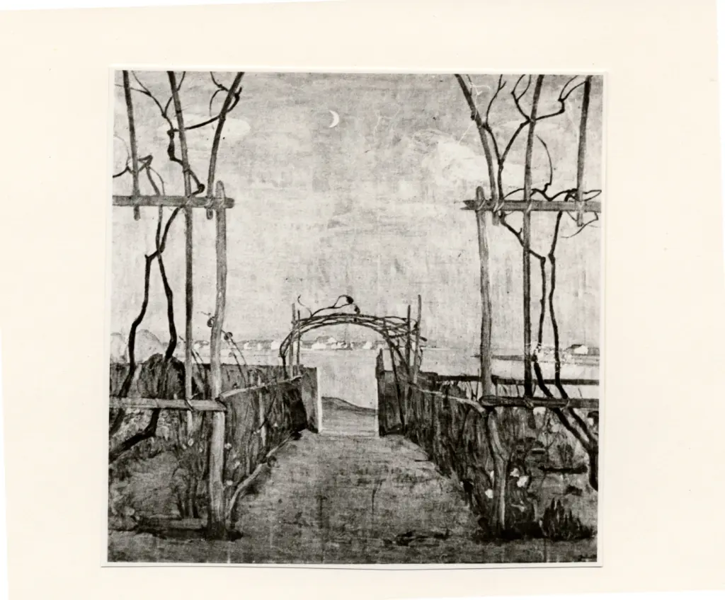 Anonimo , Moggioli, Umberto - sec. XX - Sera di primavera , fronte