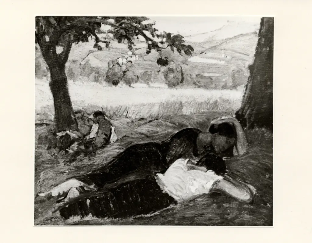 Anonimo , Moggioli, Umberto - sec. XIX/XX - Siesta o Riposo , fronte