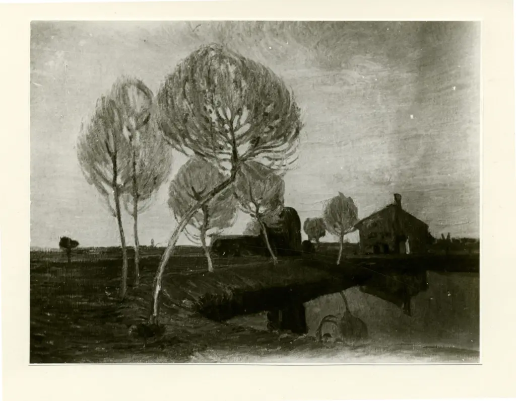 Anonimo , Moggioli, Umberto - sec. XX - Pomeriggio d'autunno - La casetta di Treporti , fronte