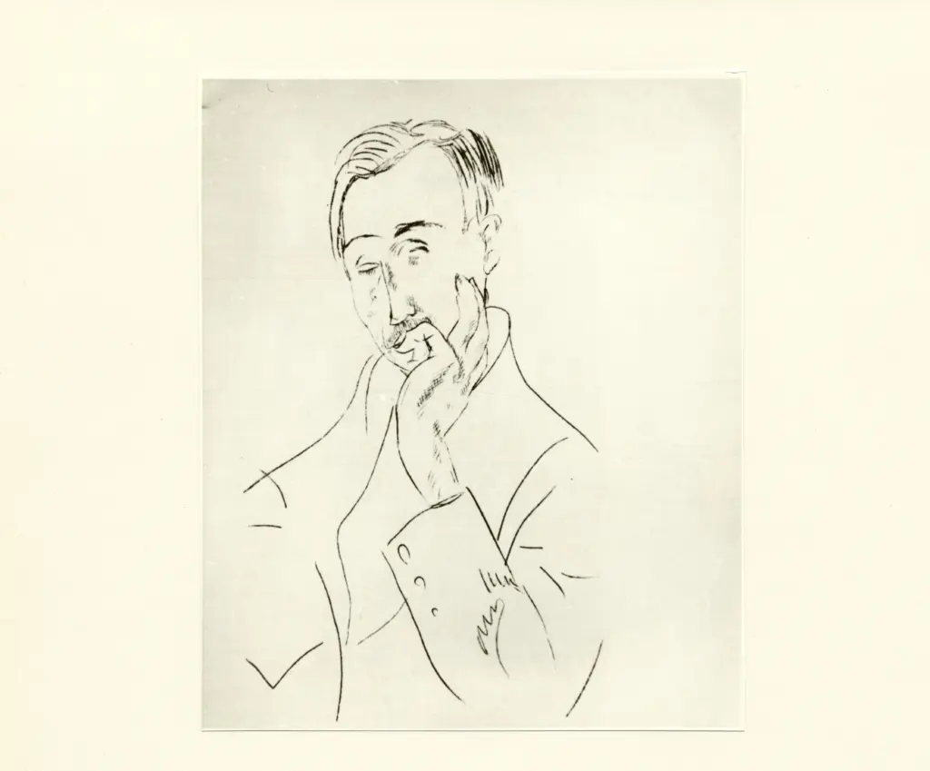 Anonimo , Modigliani, Amedeo - sec. XX - Ritratto d'uomo , fronte