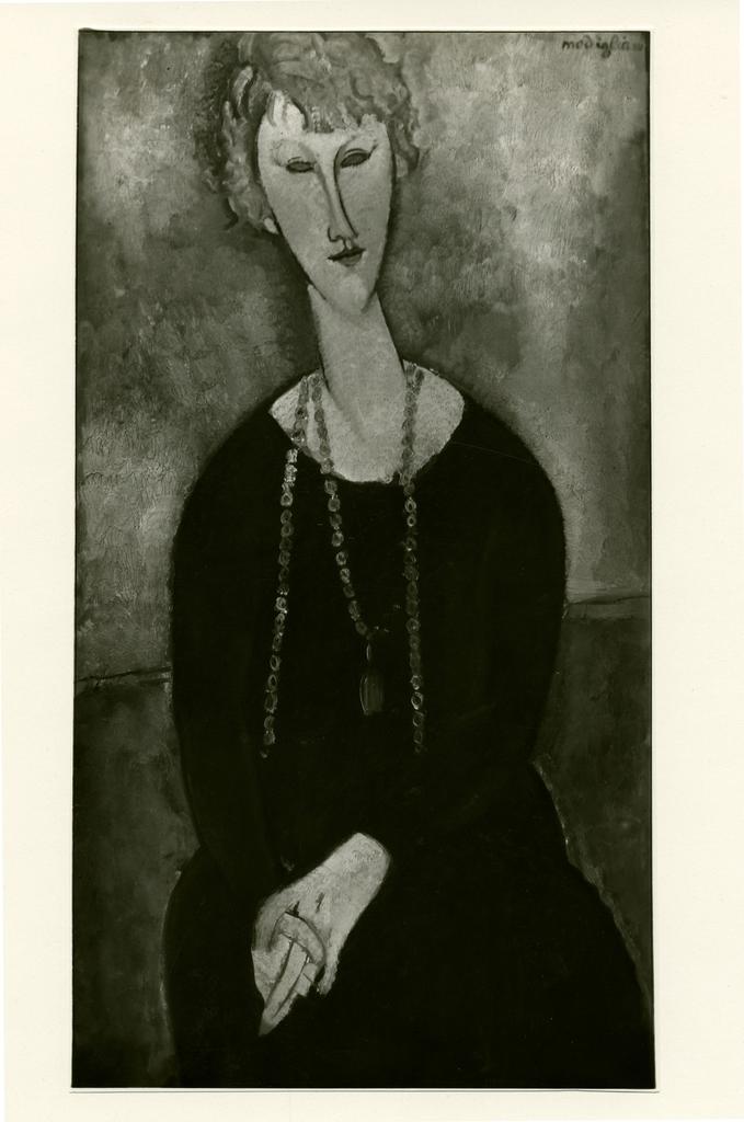 Anonimo , Modigliani, Amedeo - sec. XX - Ritratto della signora Ménier , fronte