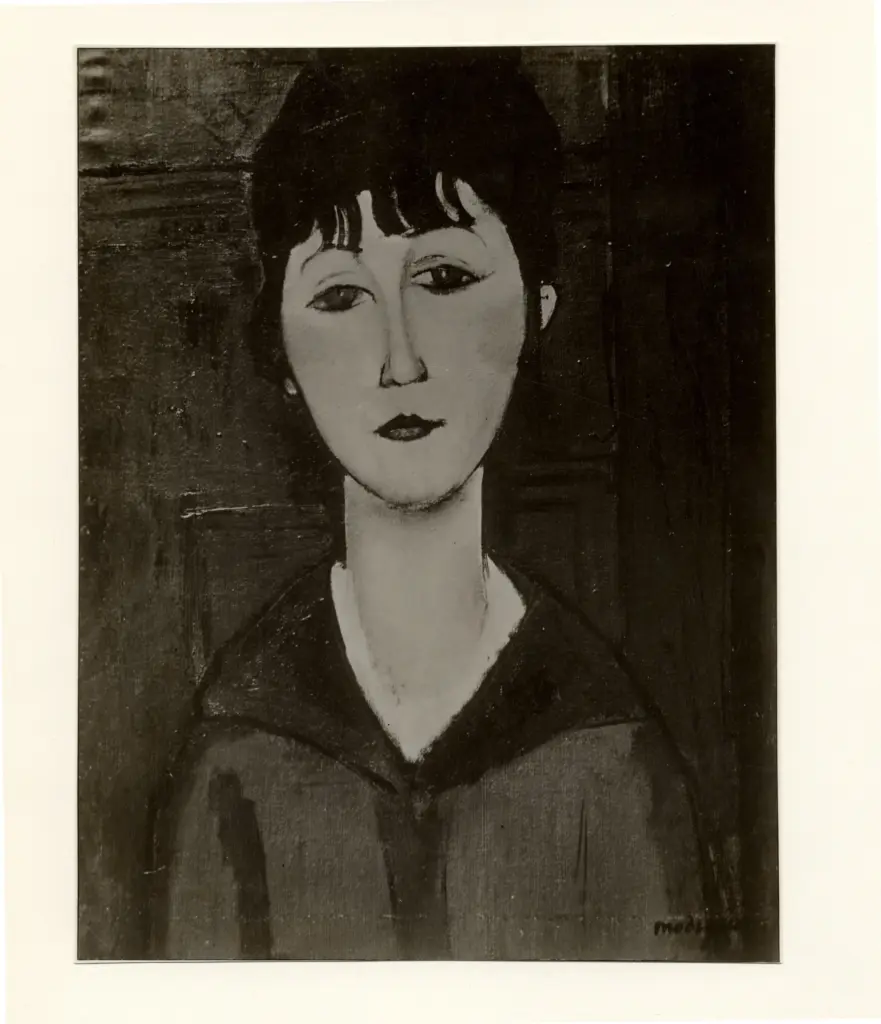 Anonimo , Modigliani, Amedeo - sec. XX - Testa di bambina , fronte