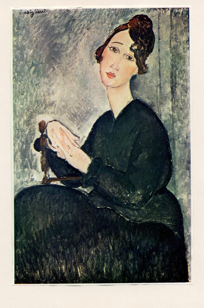 Anonimo , Modigliani, Amedeo - sec. XX - Portrait de Mme Hayden , fronte