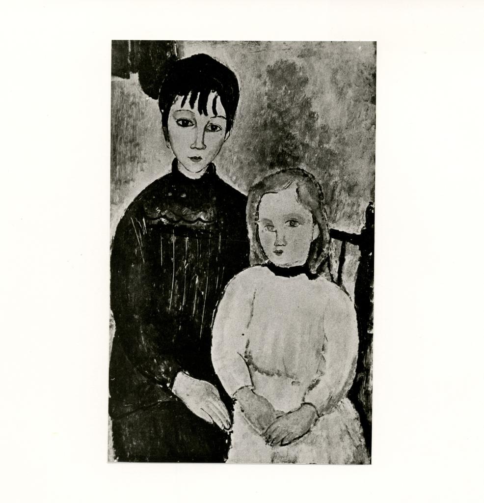 Anonimo , Modigliani, Amedeo - sec. XX - Les deux filles , fronte
