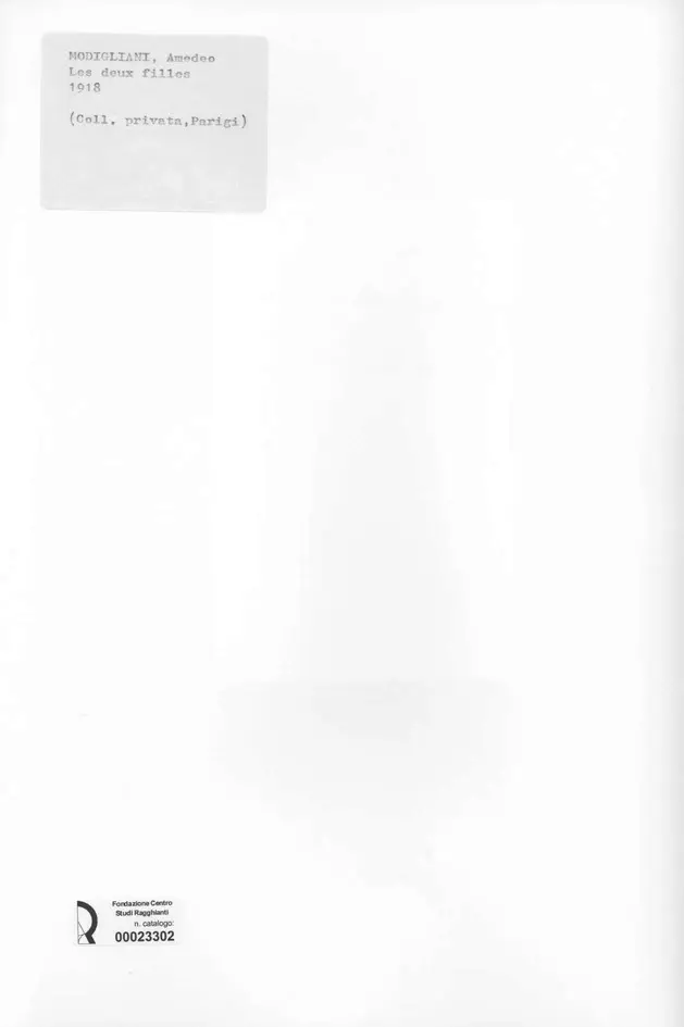 Anonimo , Modigliani, Amedeo - sec. XX - Les deux filles , retro