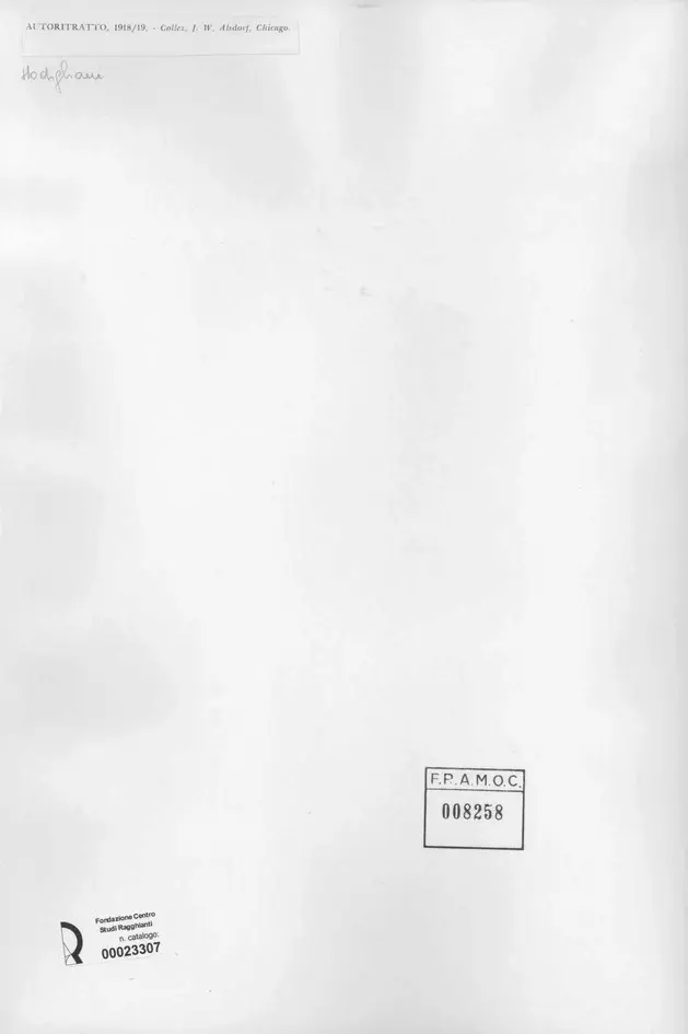 Anonimo , Modigliani, Amedeo - sec. XX - , retro