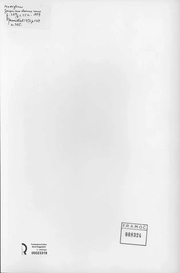 Anonimo , Modigliani, Amedeo - sec. XX - Gar&ccedil;on aux chevaux rouge , retro