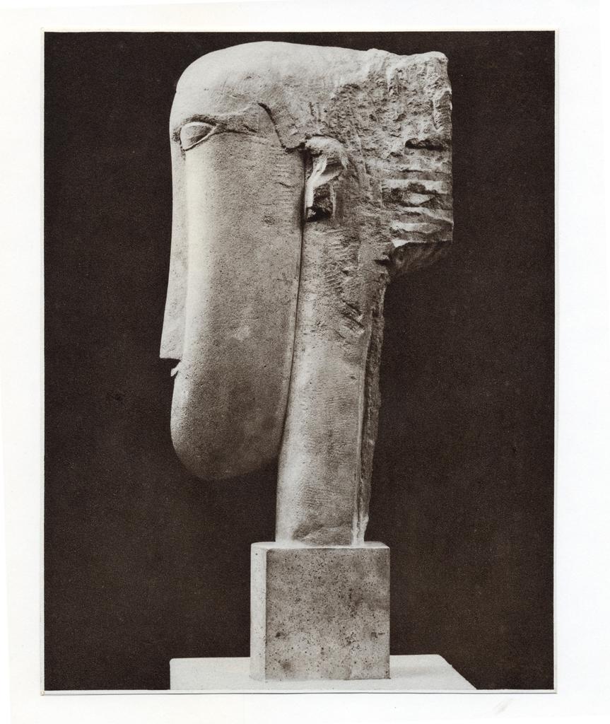 Anonimo , Modigliani, Amedeo - sec. XX - Weiblicher Kopf , fronte