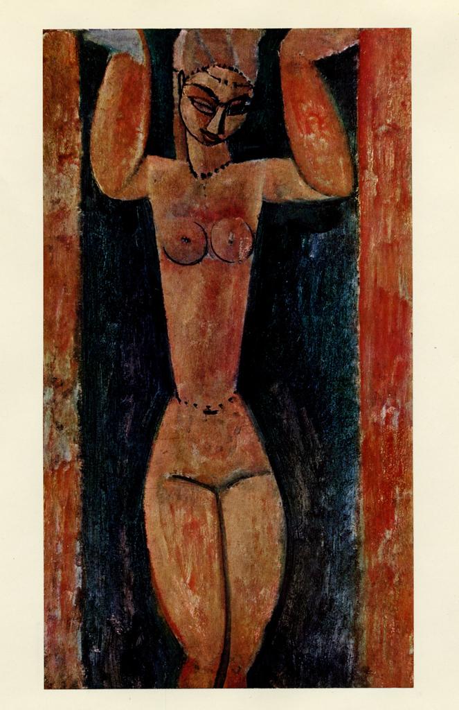 Anonimo , Modigliani, Amedeo - sec. XX - Cariatide , fronte