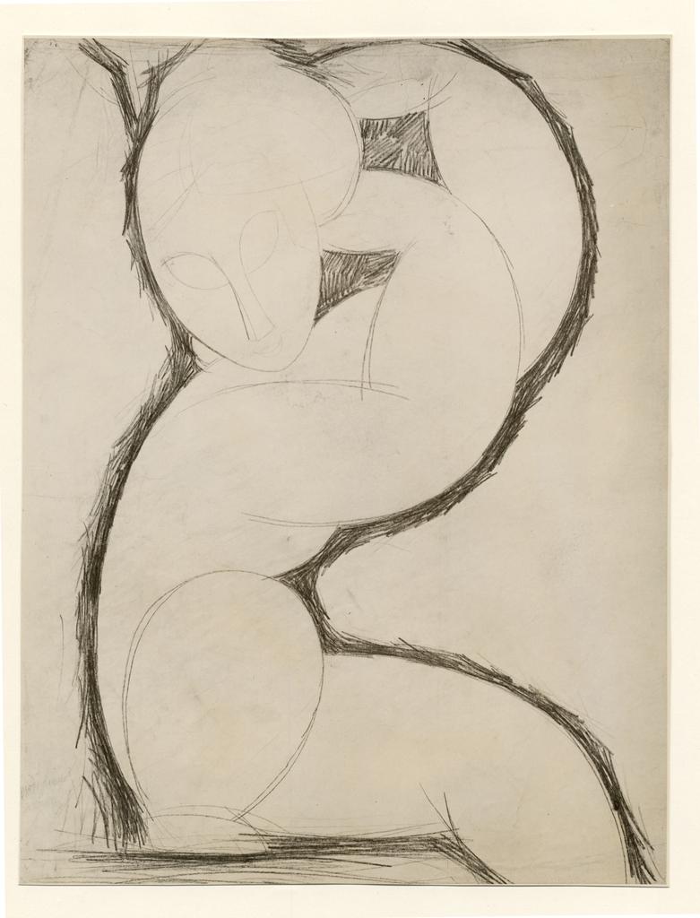 Anonimo , Modigliani, Amedeo - sec. XX - Caryatid , fronte