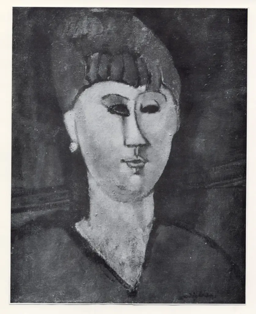 Anonimo , Modigliani, Amedeo - sec. XX - La fille rouge , fronte