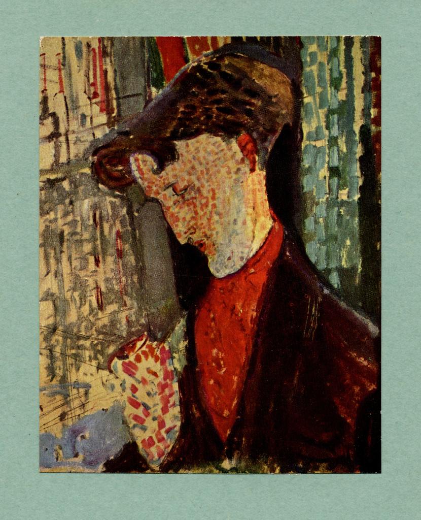 Anonimo , Modigliani, Amedeo - sec. XX - Ritratto di Frank , fronte