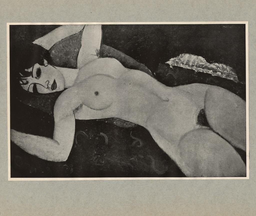 Anonimo , Modigliani, Amedeo - sec. XX - Nu couché , fronte