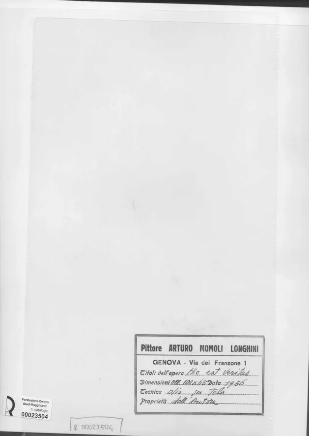 Anonimo, Anonimo , retro