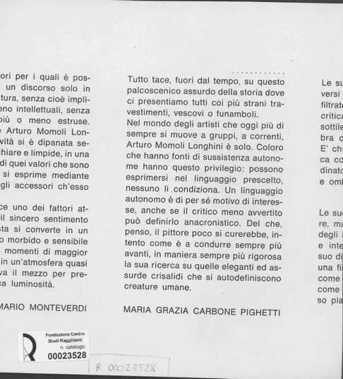 Anonimo, Anonimo , retro