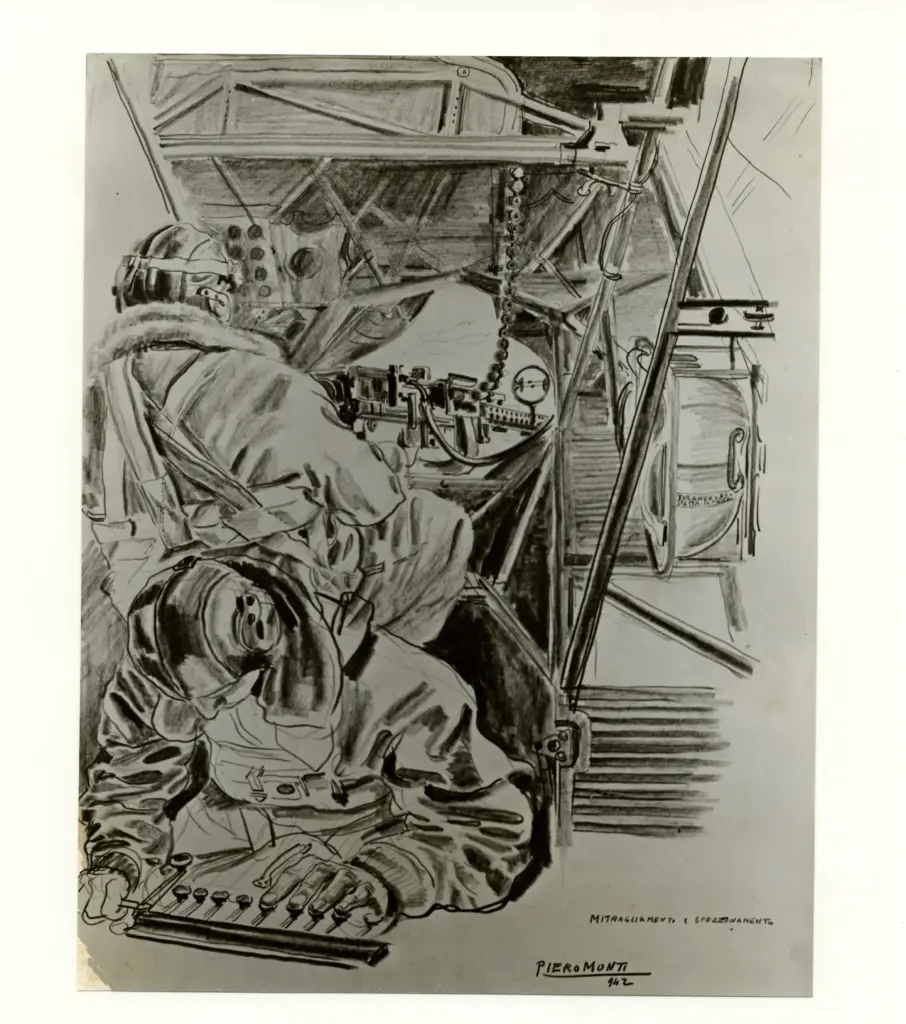 Monti, Piero , In volo