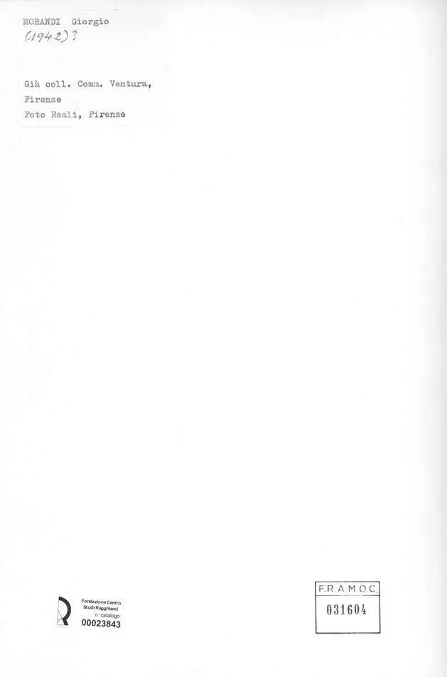 Foto Reali , Morandi, Giorgio - sec. XX -