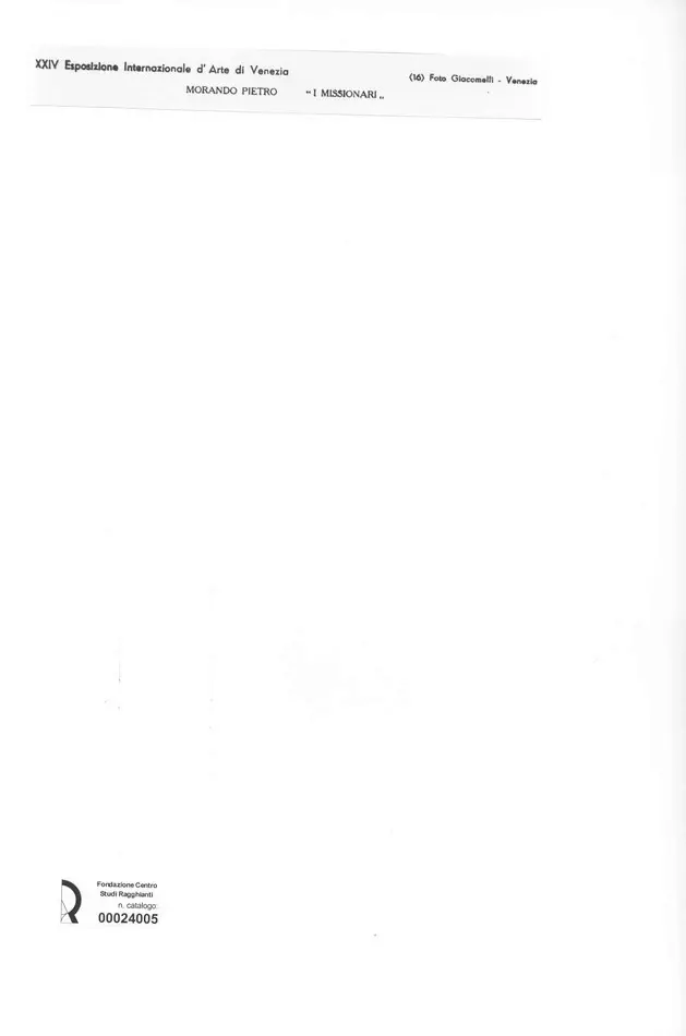 Giacomelli , Morando, Pietro - sec. XX - I missionari , retro