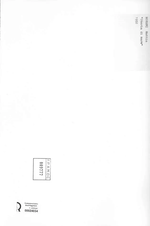 Anonimo , Moreni, Mattia - sec. XX - Storia di mare , retro