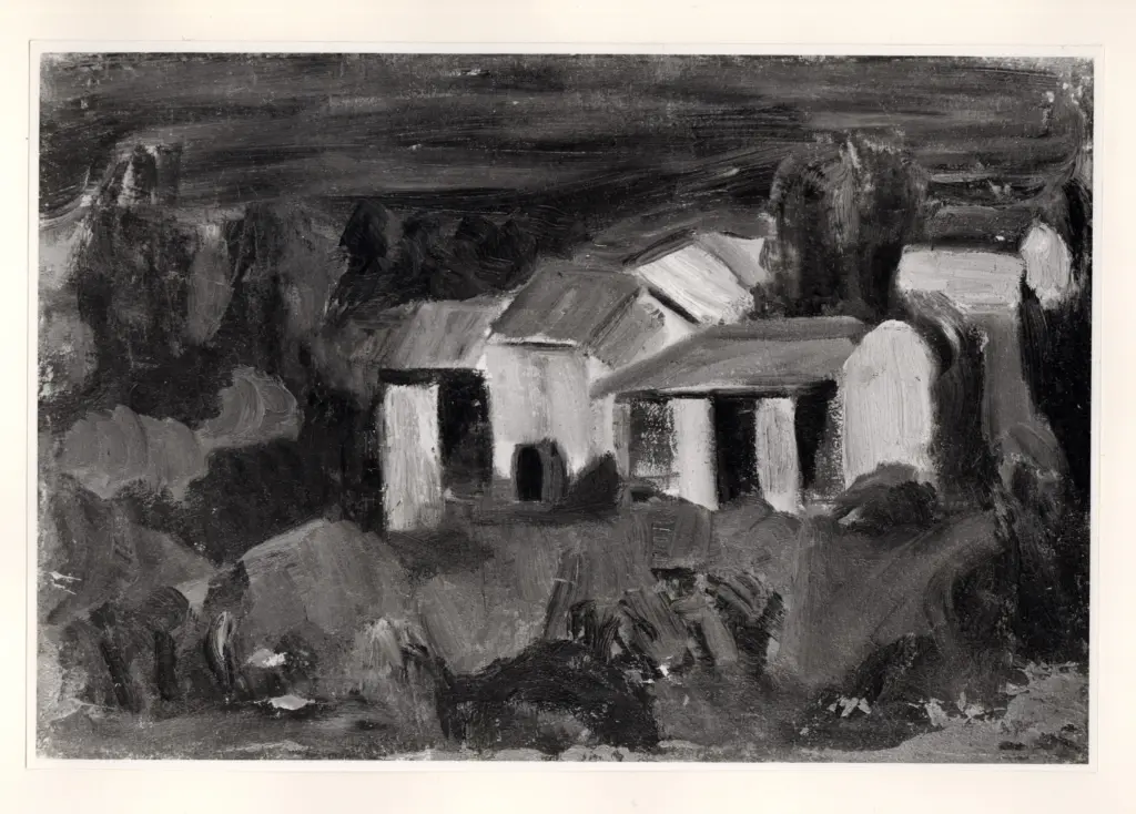 Universit&agrave; di Pisa. Dipartimento di Storia delle Arti , Morlotti, Ennio - sec. XX , fronte