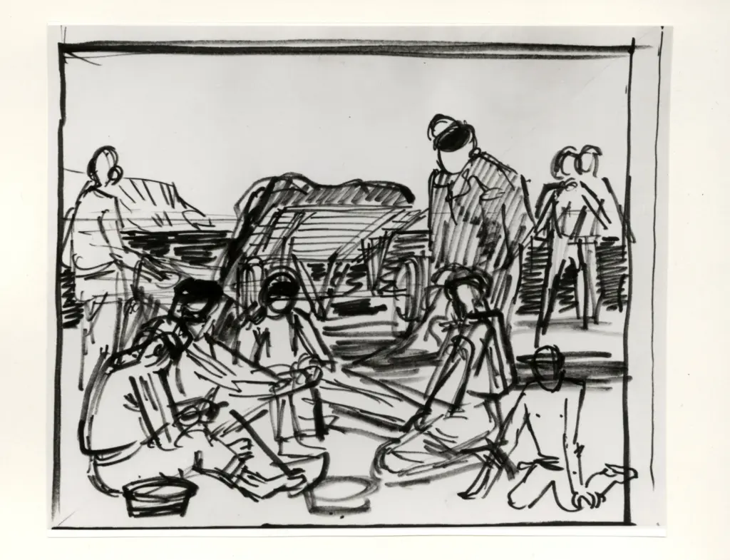 Mucchi, Gabriele , Uomini al mare