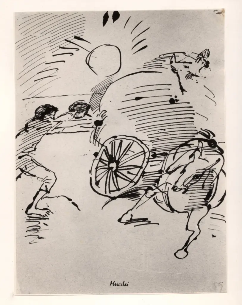 Anonimo , Mucchi, Gabriele - sec. XX - , fronte