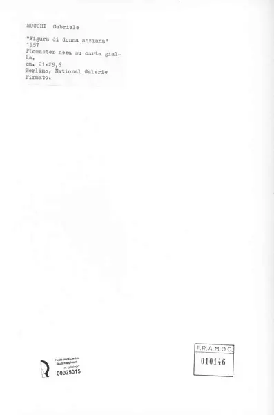 Anonimo , Mucchi, Gabriele - sec. XX - , retro