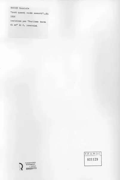 Anonimo, Anonimo , retro