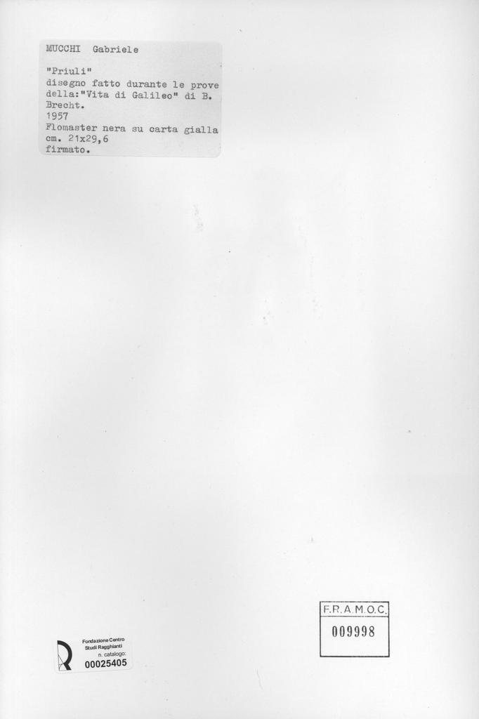 Anonimo , Mucchi, Gabriele - sec. XX -